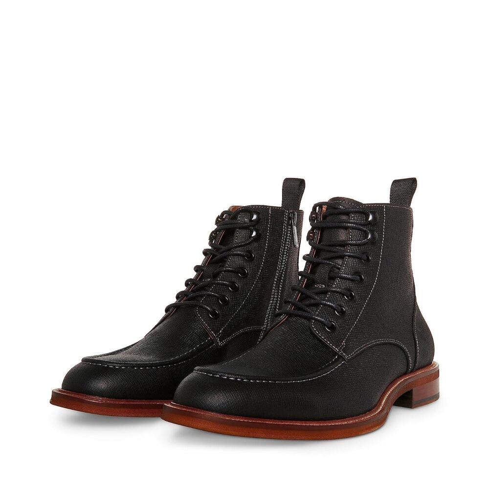Steve Madden Holger Men's Boot Black Leather 10.5 M